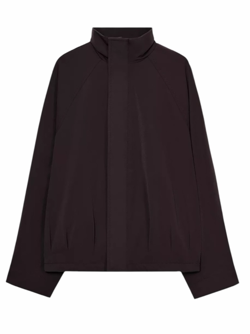ZARA Oversized Zipper Bomber Jacket Chocolate NWT S